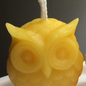 Big Owl Beeswax Candle